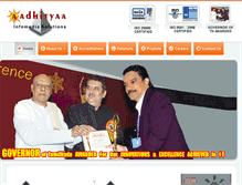 Tablet Screenshot of aadhityaa.com